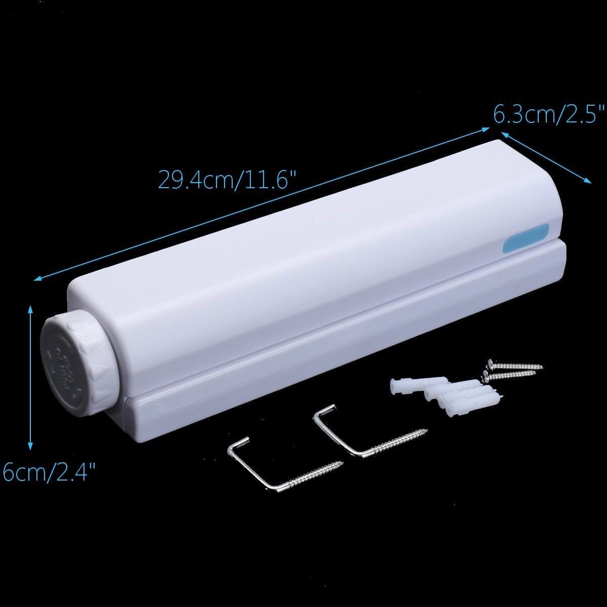4-Line Retractable Clothesline Wall Mounted Laundry Washing Line Dryer Drying Line