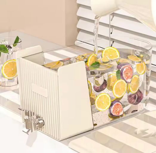 5.3L Refrigerator Drink Dispenser, Leakproof Beverage Drink Container, Large Capacity Refrigerator Kettle