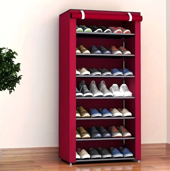 7 Layers Shoe Rack With Fabric Cover