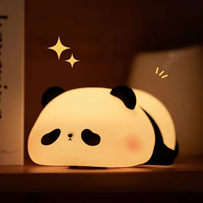Cute Sleeping Lamp LED Night Light - Soft Glow, Color Changing, Dimmable Bedside Lamp