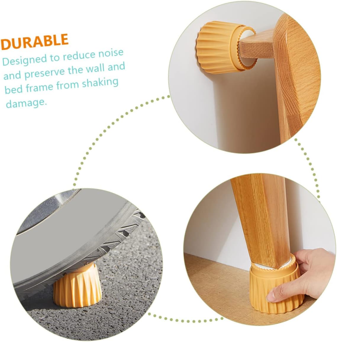 (Pack of 2) Adjustable Headboard Stabilizer Bed Fixer, Self-Adhesive Headboard Stabilizer