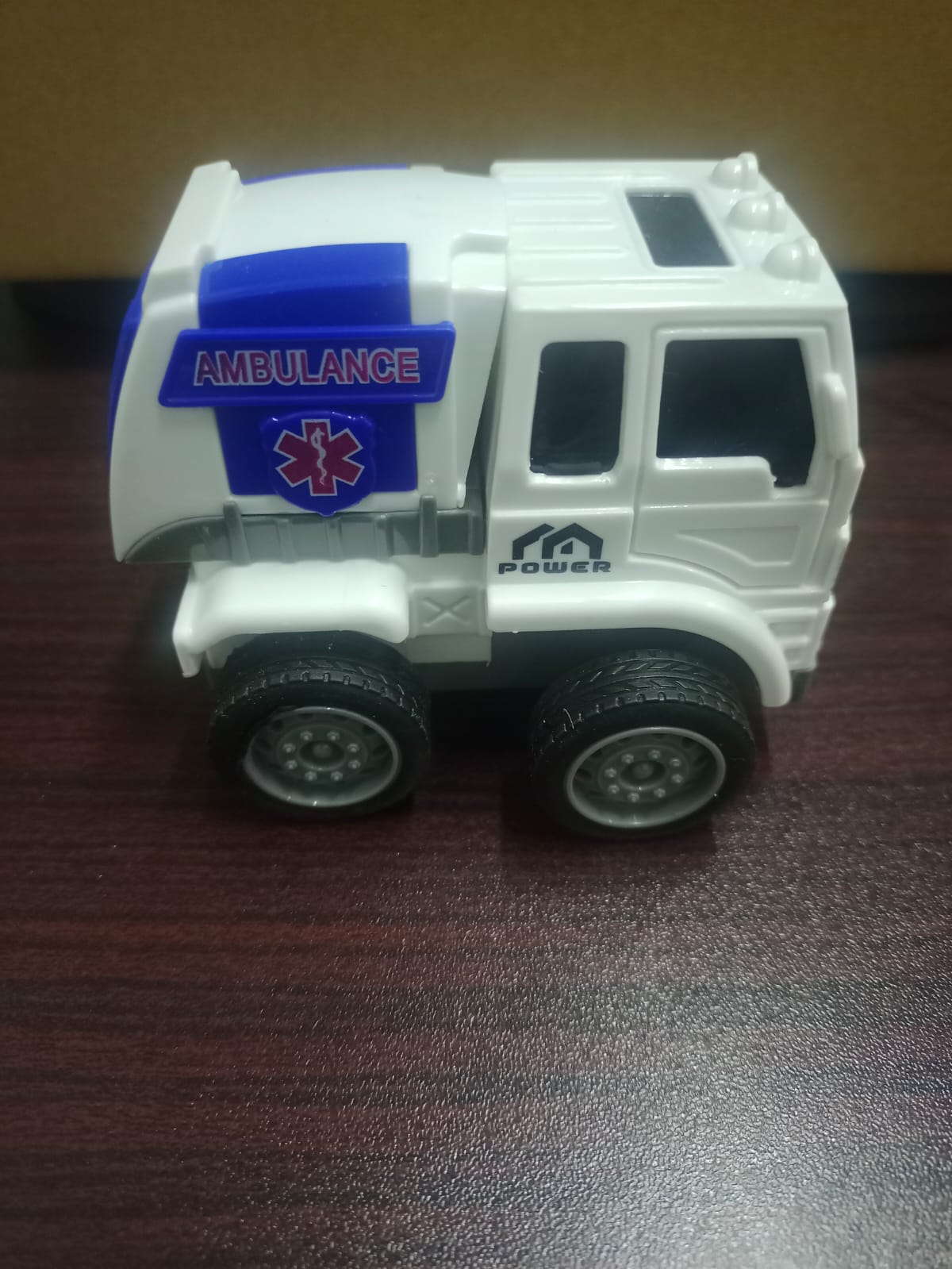 1pc Plastic Ambulance Car Toy White