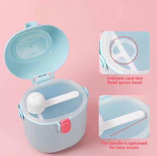 Portable Baby Food Container With Scoop, Food Storage Case for Travel Outdoor