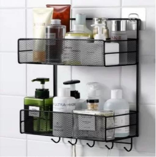 Bathroom Organizer Shelf Towel Holder Bathroom Storage Rack