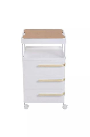 Bedside Décor & Storage Table, Side Table Storage Drawers