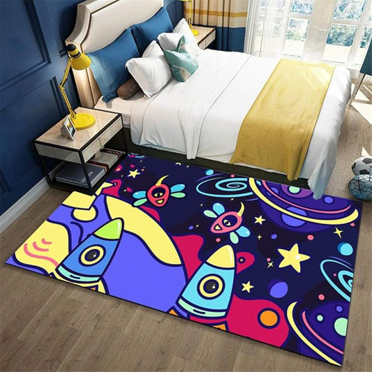 Cartoon Room Pattern Soft Play Floor Mat Against Dirt Outdoor Mat, Balcony Floor Mat, Washable & Non-Slip