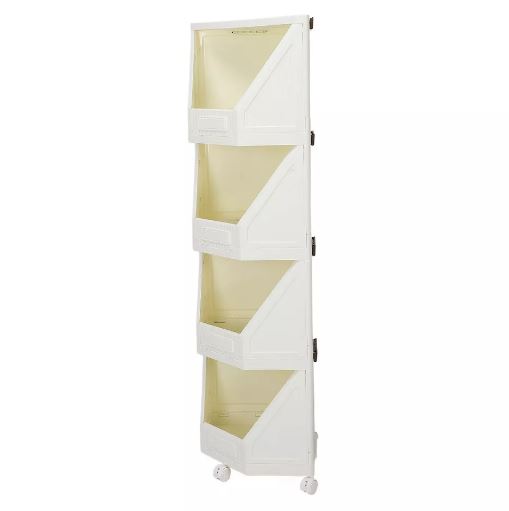 Corner Storage Cabinet Shelf for Bedroom Home