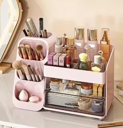 Multi-Functional Large Capacity Cosmetics Storage Shelf Organizer