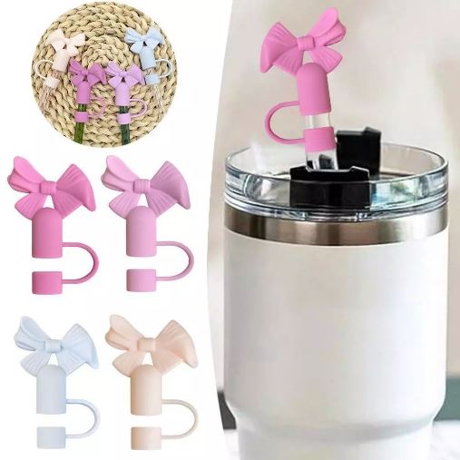 1pc Tumbler Straw Toppers - Cute Bow Style
