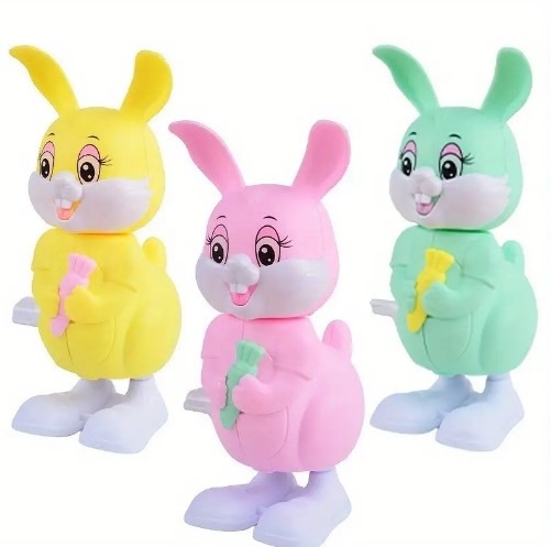Cute Cartoon Dancing Rabbit Toys, Interactive Plastic Pet Toys for All Breed Sizes, No Batteries Needed