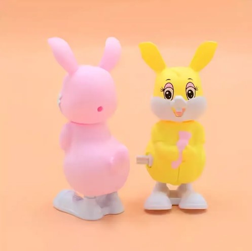 Cute Cartoon Dancing Rabbit Toys, Interactive Plastic Pet Toys for All Breed Sizes, No Batteries Needed