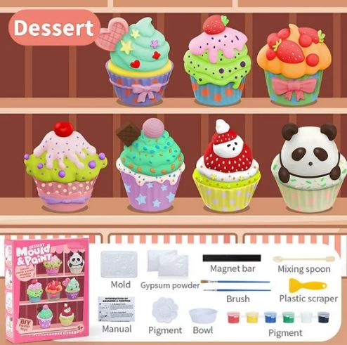 DIY Dessert 3D Mould and Paint for Kids