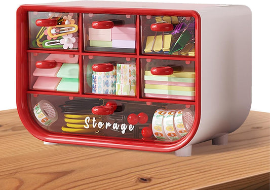 Makeup Cosmetics Organizer with Drawers, Desk Organizer for Offices Bedroom Bathroom Kitchen