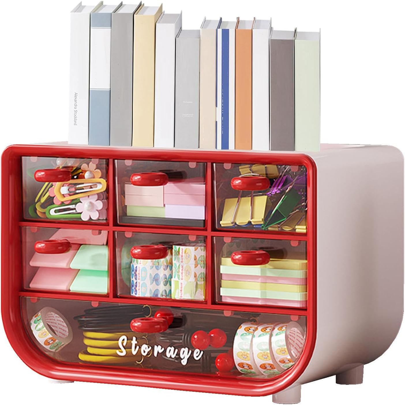 Makeup Cosmetics Organizer with Drawers, Desk Organizer for Offices Bedroom Bathroom Kitchen