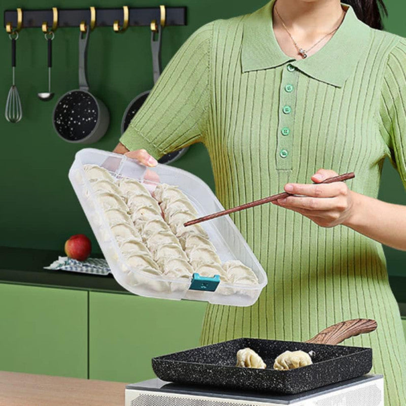 Dumplings Samosa Storage Box Refrigerator Momos Container Freezing Multi-Layer Frozen Food Grade