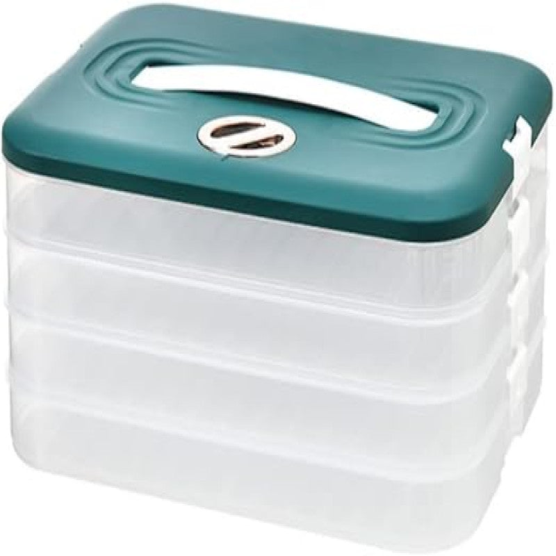 Dumplings Samosa Storage Box Refrigerator Momos Container Freezing Multi-Layer Frozen Food Grade