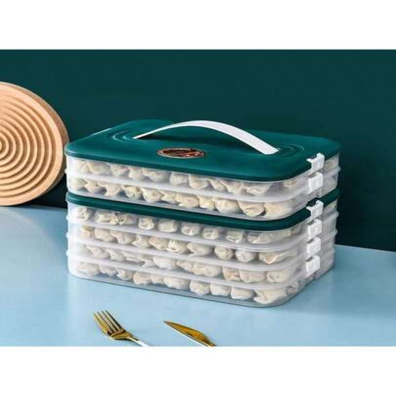 Dumplings Samosa Storage Box Refrigerator Momos Container Freezing Multi-Layer Frozen Food Grade