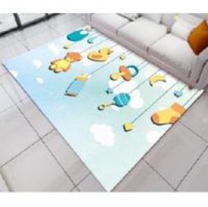Fantasy Anti-Slip Minimalist Floor Mats with Contemporary Modern Motif – Children's Design
