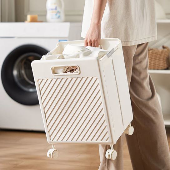 Multifunctional Foldable Laundry Hamper Basket with Wheels