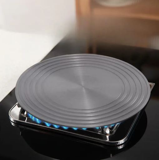 1pc Multifunctional Metal Gas Stove Heat Diffuser Mat, Kitchenware for Gas and Electric Stoves