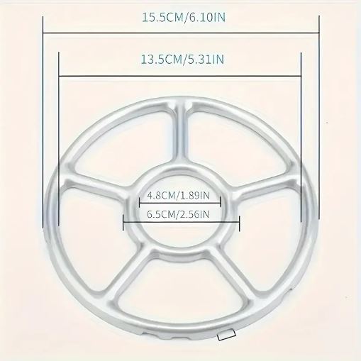 1pc Heavy-Duty Metal Gas Stove Burner Grate - Anti-Slip, Multi-Claw Design, Durable Kitchen Essential, Stove Top Protectors