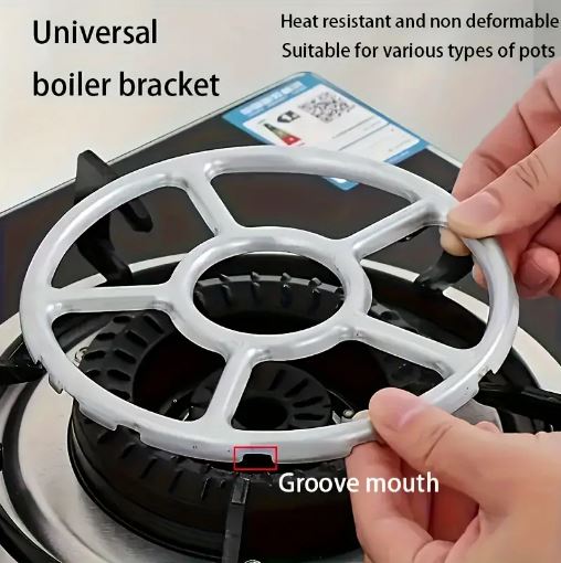 1pc Heavy-Duty Metal Gas Stove Burner Grate - Anti-Slip, Multi-Claw Design, Durable Kitchen Essential, Stove Top Protectors