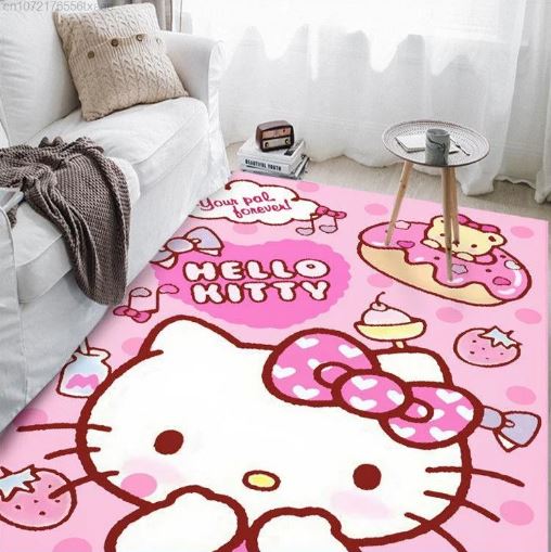 Hello Kitty Stylish Anti-Slip Girly Bedroom Living Room Cute Floor Mats