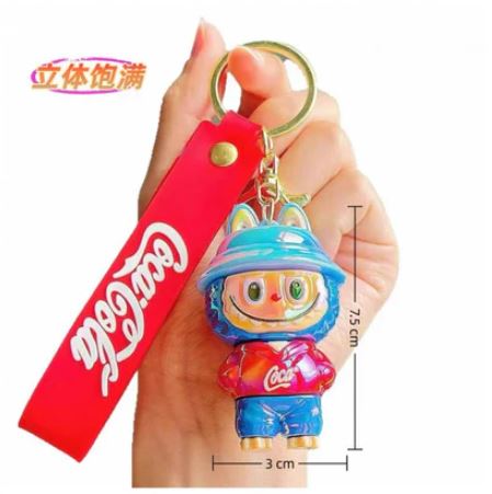 Creative CocaCola Labubu Keychain