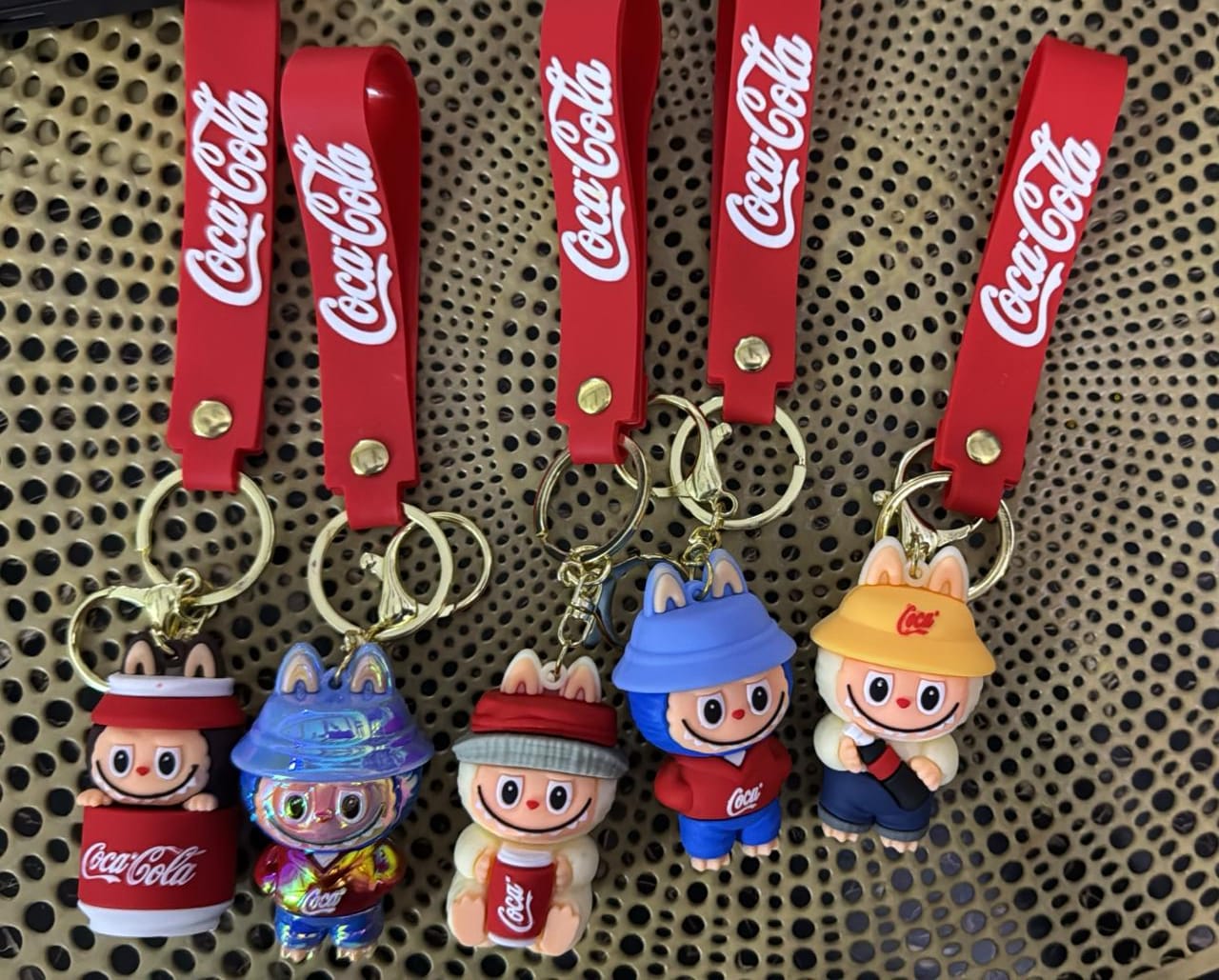 Creative CocaCola Labubu Keychain