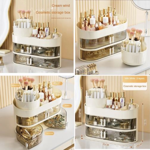 Large Capacity Desktop Cosmetic And Jewelry Organizer