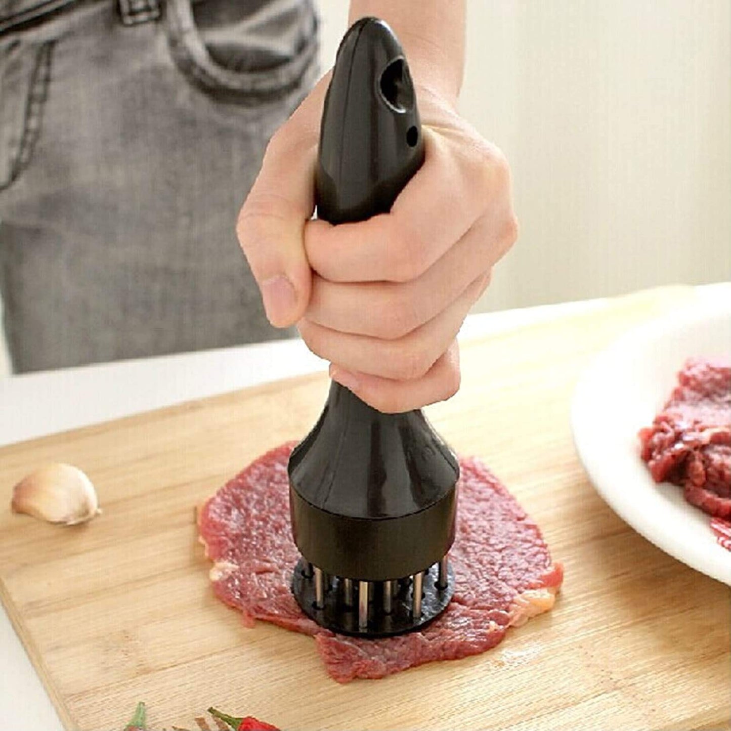 Meat Tenderizer - Stainless Steel Needles Multi Function Meat Tenderizer