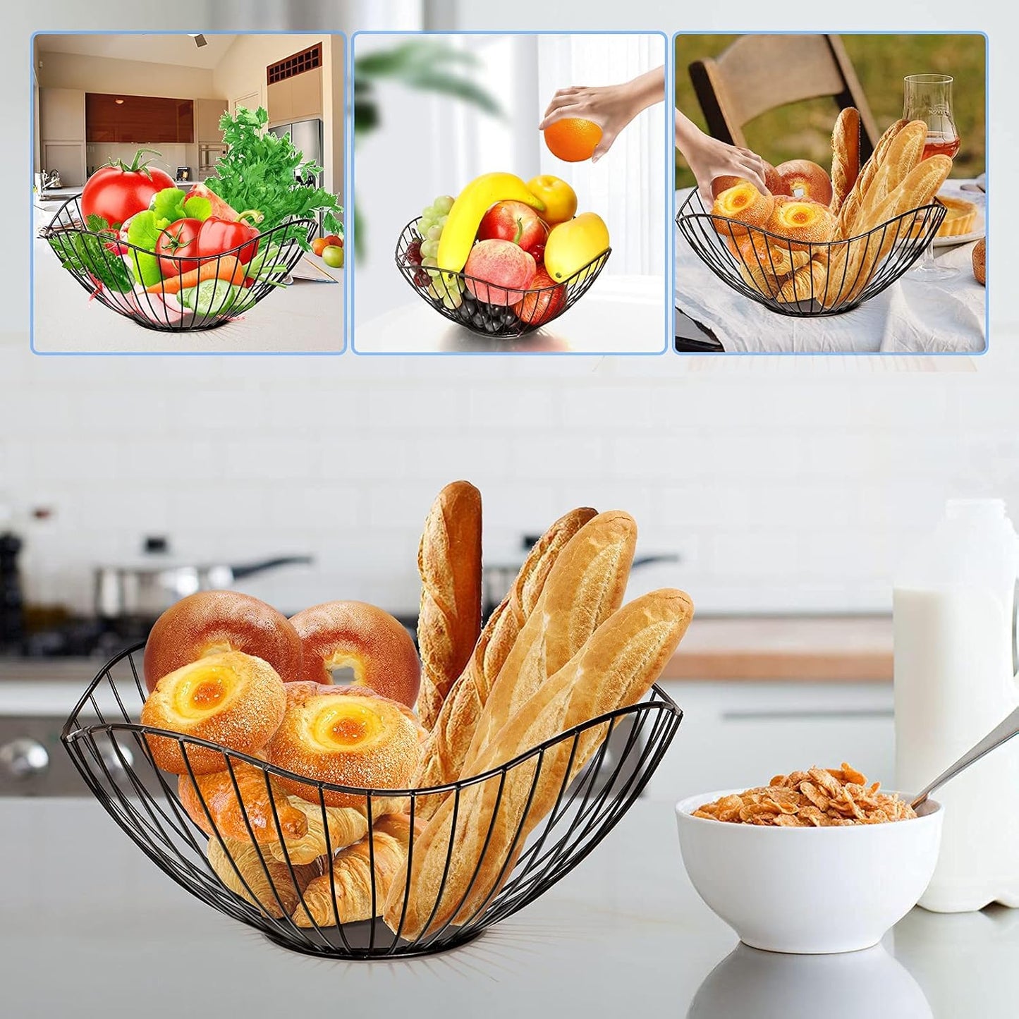 Metal Fruit Storage Basket
