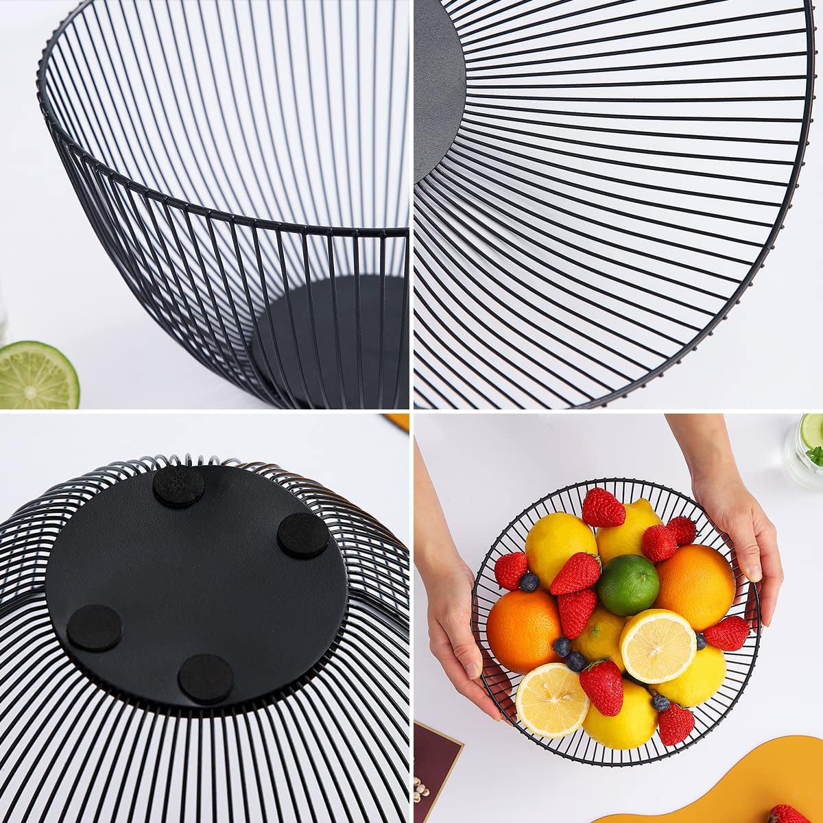 Fruit Basket, Fruit Bowl, Metal Wire Fruit Basket for kitchen, Fruit Bowl for Kitchen Counter