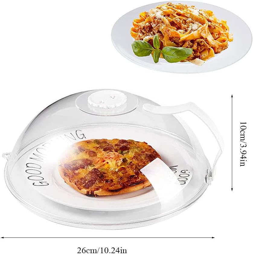 Microwave Food Cover, Anti-Splash Microwave Cover with Handle