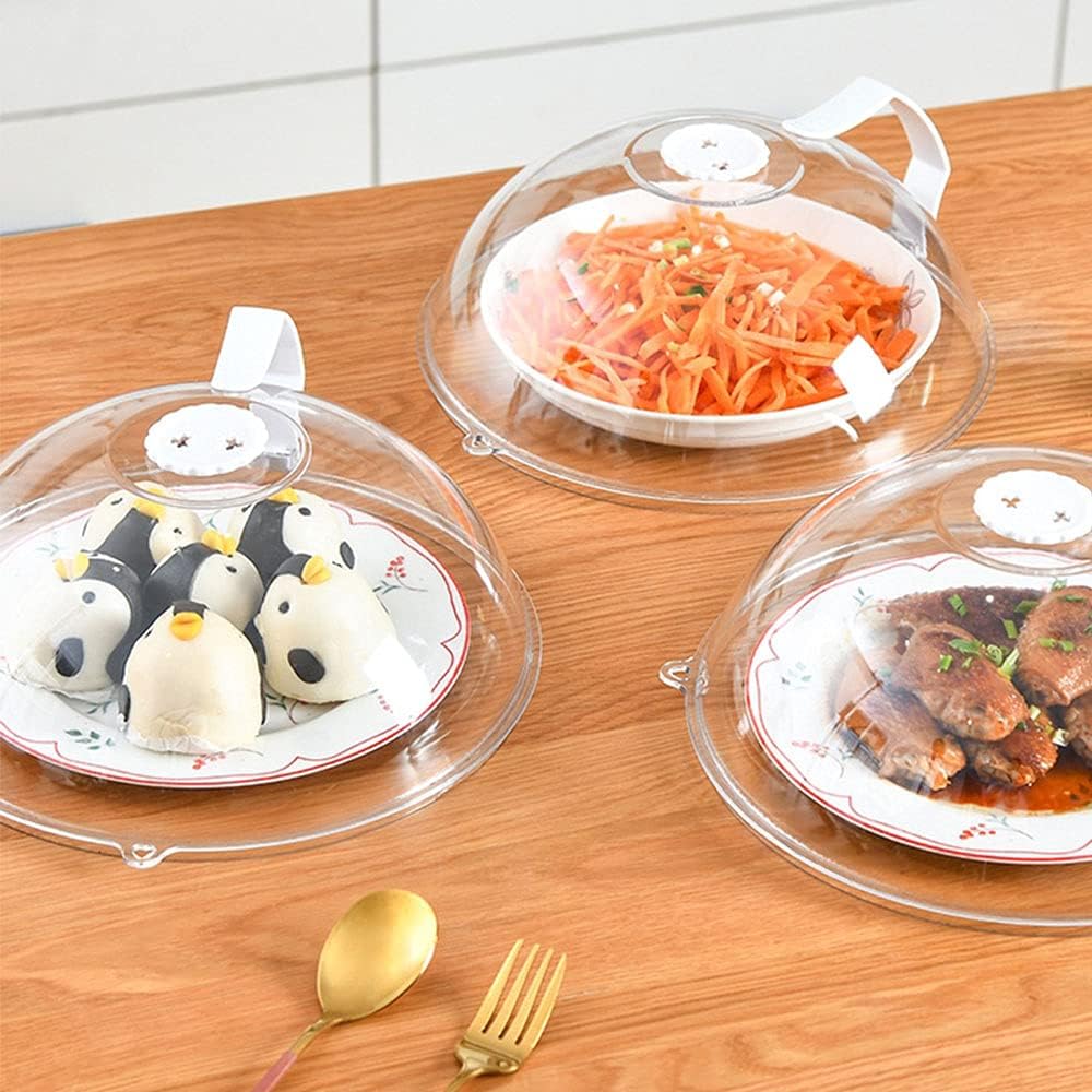 Microwave Food Cover, Anti-Splash Microwave Cover with Handle
