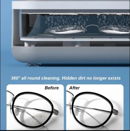 Multifunctional Ultrasonic Cleaner for Jewelry, Coins, Eyeglasses, Watches | Ideal for Home Jewelry Cleaning