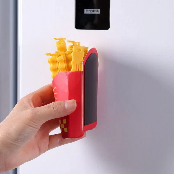 Pack of 12 Sealing Clip With Magnetic Holder
