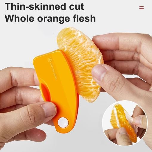 Multifunctional Orange Peeler, Orange Peeler Tool With Folding Handle Fruit Peeler