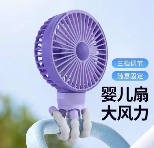 Portable Baby Stroller Fan, 4000mAh, Baby Fan for Stroller and Car Seat