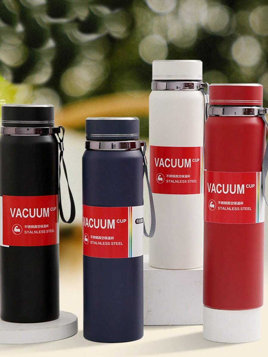 Portable Travel Insulated Cup, Double-Layer Stainless Steel Vacuum Insulated Bottle 1000ml