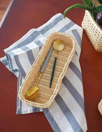 Ratan Cutlery Organizer Basket