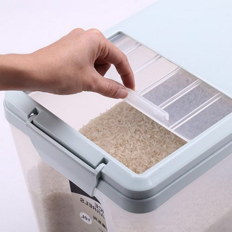 Rice Bucket Cereal Storage Box Bean Rice Plastic Container