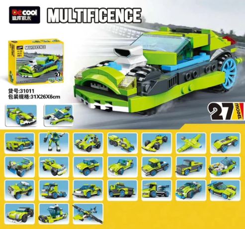 Decool Rocket Rally Car Building Blocks 241 Pieces