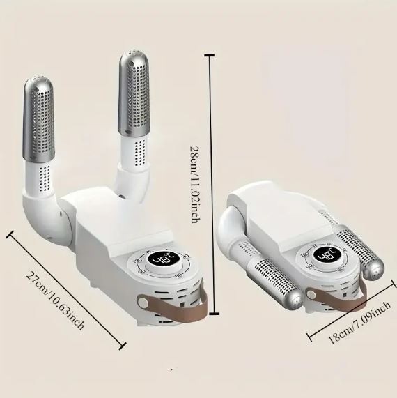 Portable Electric Boot Dryer, Boot Warmers/Dryer, Portable Boot Dryer with Heat Fan Portable Folding Design and Timer