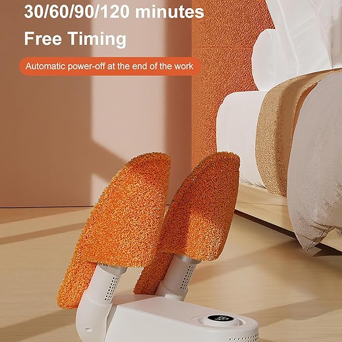 Portable Electric Boot Dryer, Boot Warmers/Dryer, Portable Boot Dryer with Heat Fan Portable Folding Design and Timer