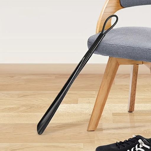 Black Extra Long Shoe Horns Plastic Shoe Horn Spoon Shape Shoe Horn Shoe Flexible Lifter