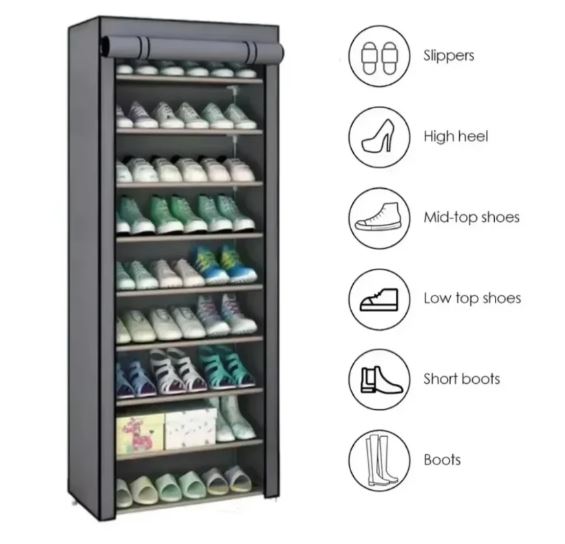 Multi-Layer Shoe Rack Organizer Dustproof Shoe Cabinet
