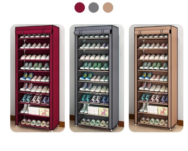 Multi-Layer Shoe Rack Organizer Dustproof Shoe Cabinet