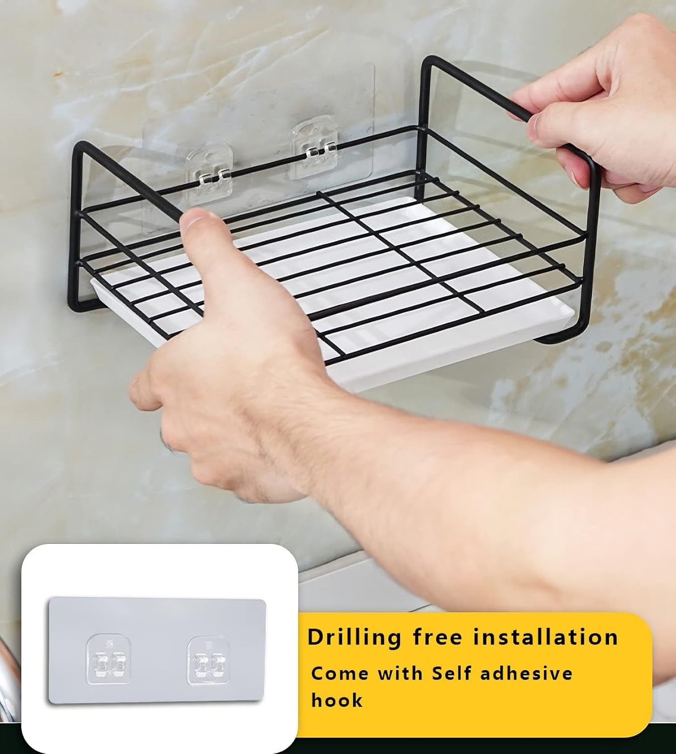 Multifunctional Kitchen Sink Organizer, Stainless Steel Sink Organizer Sponge Holder