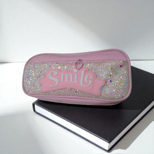 Pencil Case Pouch Shimmery/Glitter Pencil Box Cute Pencil Case Large Capacity Organizer for Girls Kids